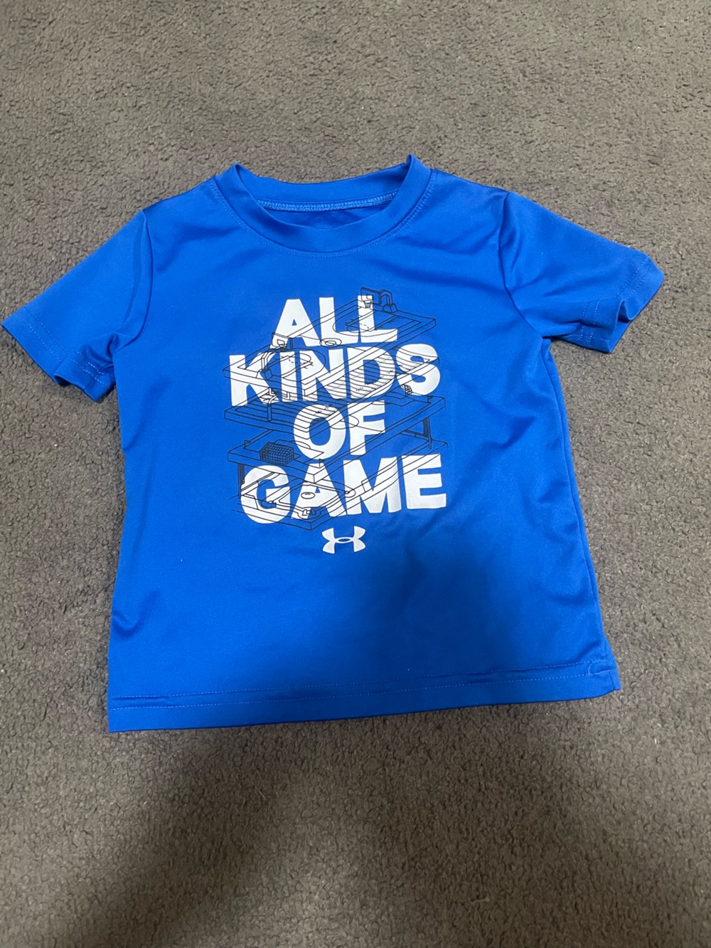Under Armour Royal Blue Boys' 'All Kinds of Game' Graphic Tee